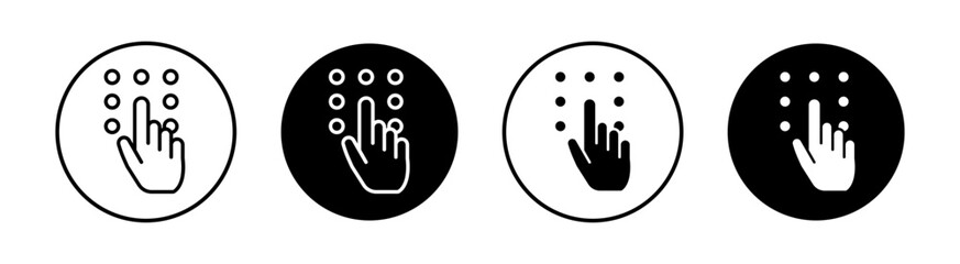 Code lock Simple vector icons illustrations for graphic design.