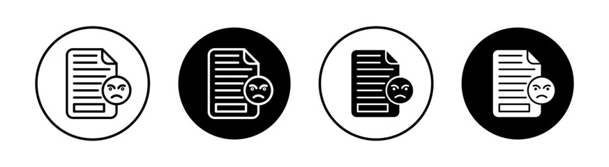 Complaints Simple vector icons illustrations for graphic design.