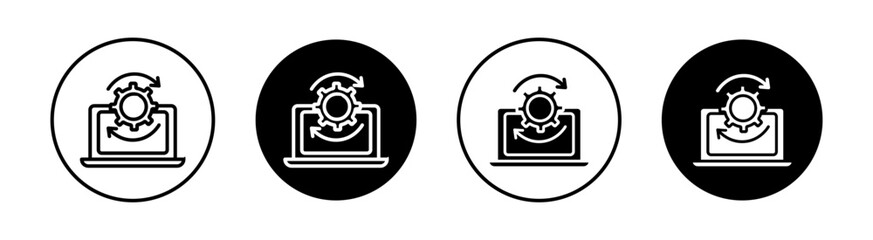 Data processing Simple vector icons illustrations for graphic design.