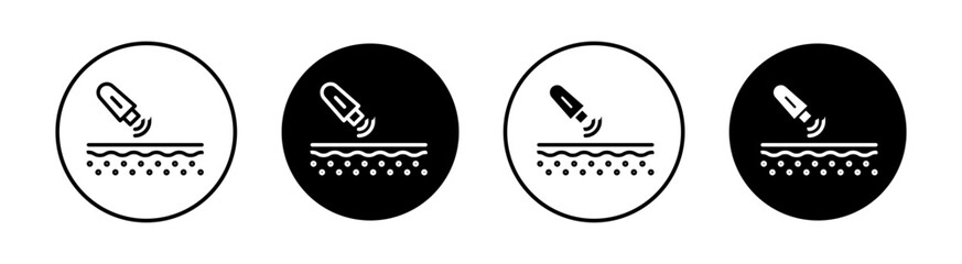 Dermatology beauty therapy for body skin Simple vector icons illustrations for graphic design.