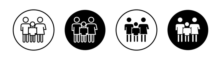 Family Simple vector icons illustrations for graphic design.