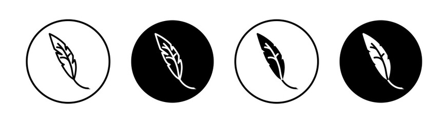 Feather Simple vector icons illustrations for graphic design.