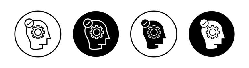 Interpretation Simple vector icons illustrations for graphic design.