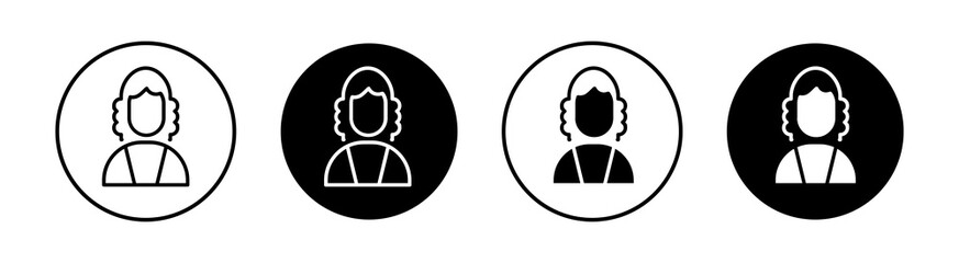 Judge Simple vector icons illustrations for graphic design.