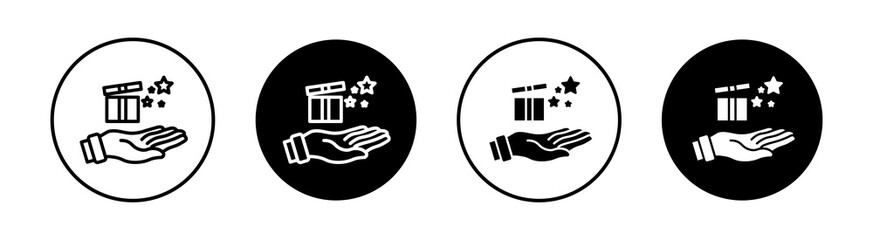 Loyalty program Simple vector icons illustrations for graphic design.