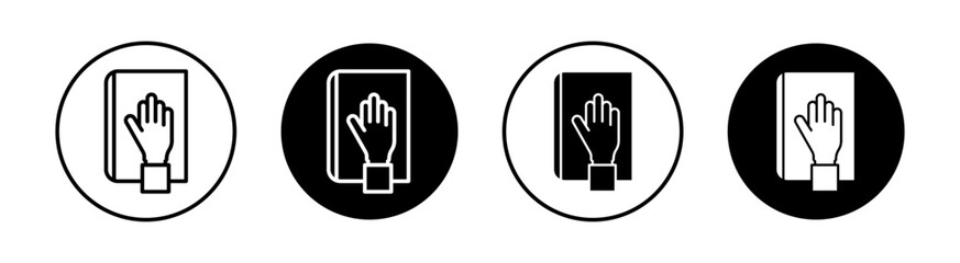 Oath Simple vector icons illustrations for graphic design.