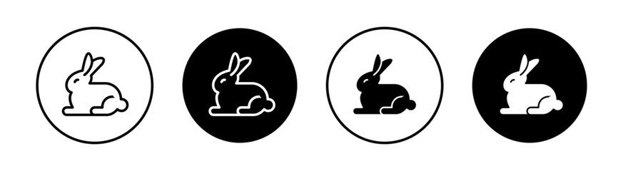 Rabbit Simple vector icons illustrations for graphic design.