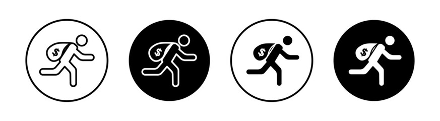 Thief Simple vector icons illustrations for graphic design.