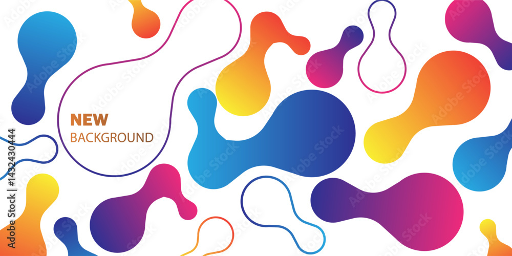 Poster modern abstract template background. minimal covers design. website page design. dynamic shapes comp