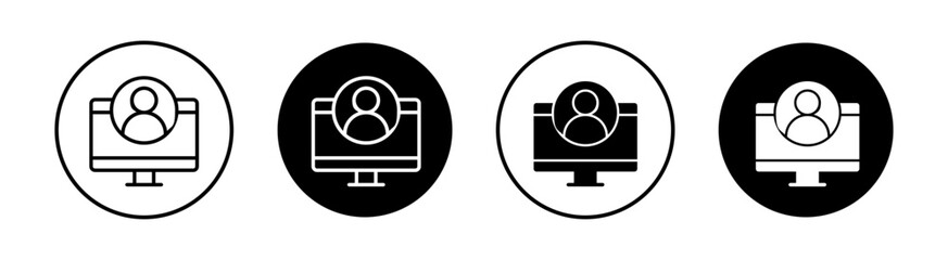 Webinar Simple vector icons illustrations for graphic design.