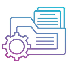 Fototapeta premium Folder management icon