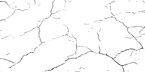 High-Resolution Vector Texture of Dry Cracked Earth with Transparent Background – Grunge Distressed Overlay Featuring Natural Split Lines and Soil Fractures
