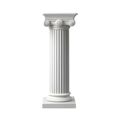 White pillar column plaster pier PNG design element
