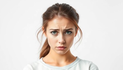 Young woman with a worried expression (1)