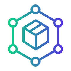 digital Line Gradient Icon