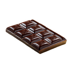 Delicious dark chocolate bar sweet treat dessert cocoa indulgence gourmet confectionary snack food isolated