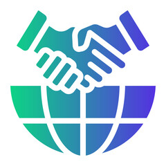 Fototapeta premium international Gradient icon