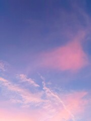 cotton candy evening sky