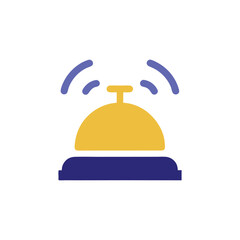 Service Bell Icon Reception, Hotel, Help, Support