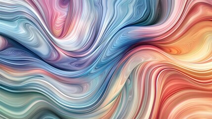 Violet Blue Orange Abstract Fluid 3D Background Design