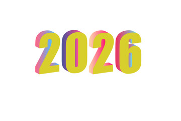 3d numbers 2025 for New Year banner poster