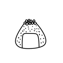 hand drawn onigiri