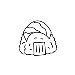 hand drawn onigiri