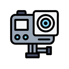 Action Camera Side Mount Icon Design