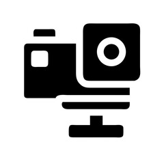Action Camera Side Mount Icon Design