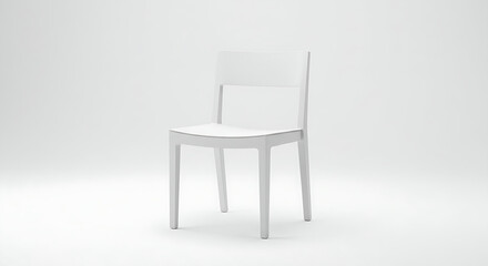 Obraz premium white chair on white background