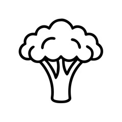 Broccoli Floret Whole Head Icon Design