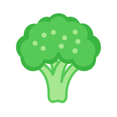 Broccoli Floret Whole Head Icon Design