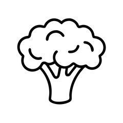 Broccoli Floret Whole Head Icon Design