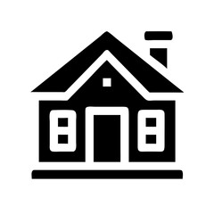 Classic Cottage Style Home Icon Design