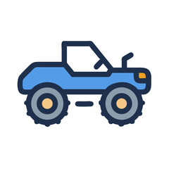 Compact Off-Road Vehicle Icon Design