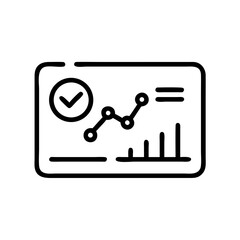 Dashboard Analytics with Checkmark Icon Design