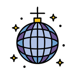 Disco Ball Spinning Icon Design