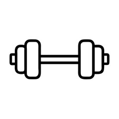 Dumbbell Pair Workout Tool Icon Design