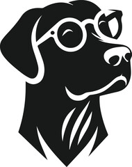 Smart dog vector