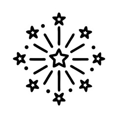Firework Burst Sparkle Icon Design