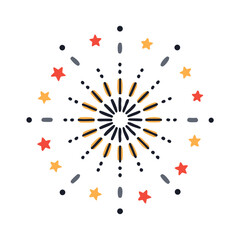 Firework Burst Sparkle Icon Design
