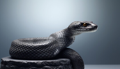 black and white snake