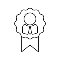 Obraz premium Outline Award Employee Worker Icon