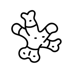 Ginger Root with Knobs Icon Design
