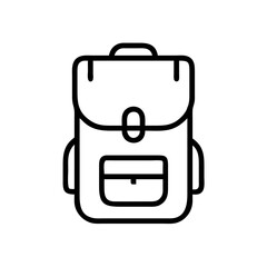 Hiking Backpack Adventure Icon Design