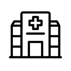 Obraz premium Hospital or Detox Rehab Center Icon Design