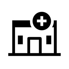 Obraz premium Hospital or Detox Rehab Center Icon Design
