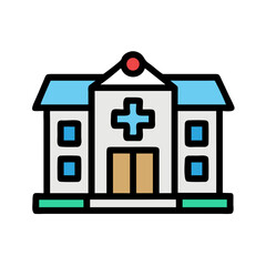 Hospital or Detox Rehab Center Icon Design