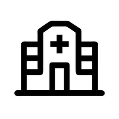 Obraz premium Hospital or Detox Rehab Center Icon Design