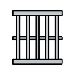Jail Cell or Prison Bars Icon Design